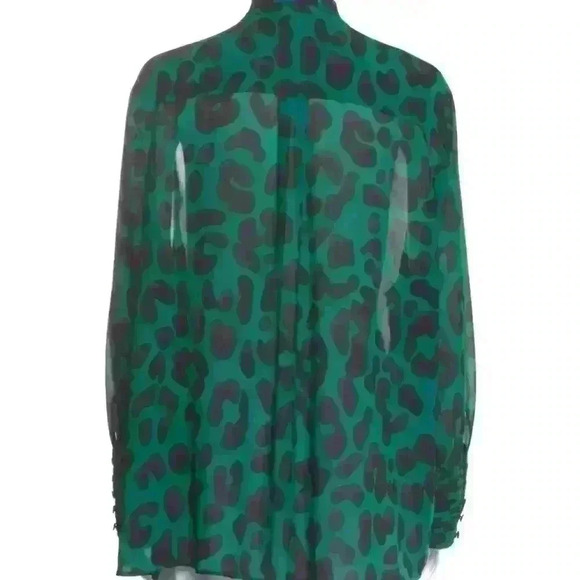 11 HONORÉ Animal Print Blouse - Picture 2 of 3
